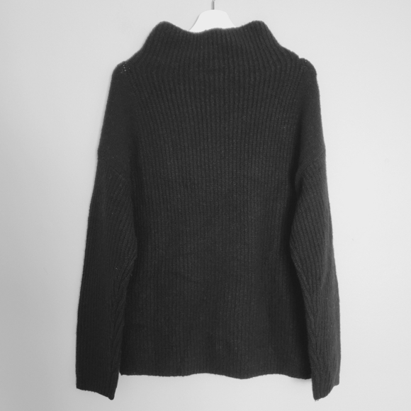 NEW Chelsea28 Black Mock-Neck Sweater - Picture 3 of 5